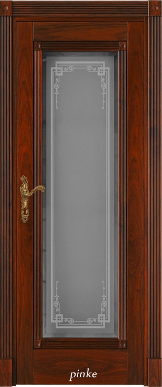 Retro drzwi dębowe ze szkłem, stylizowane
